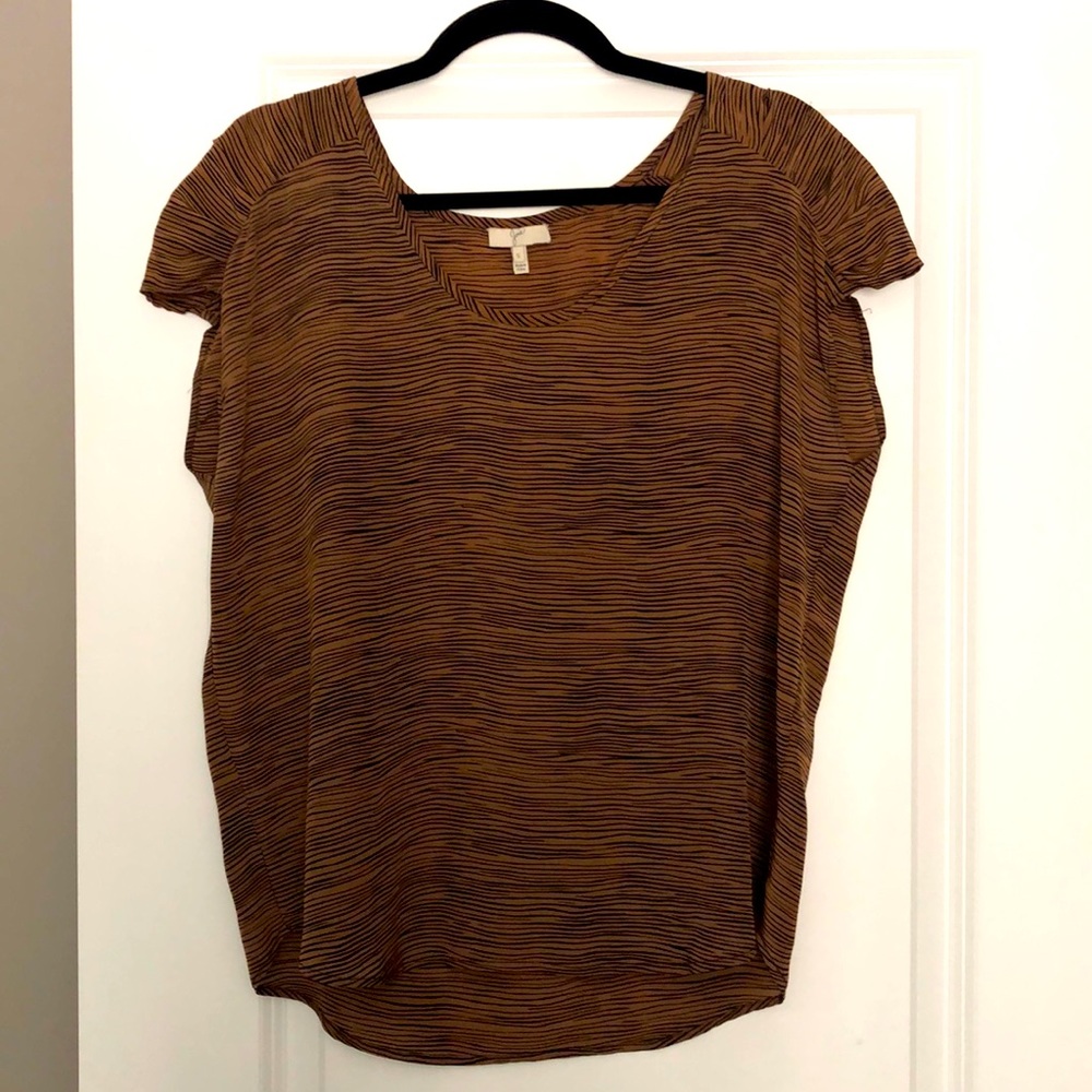 Joie Silk striped top. Size S